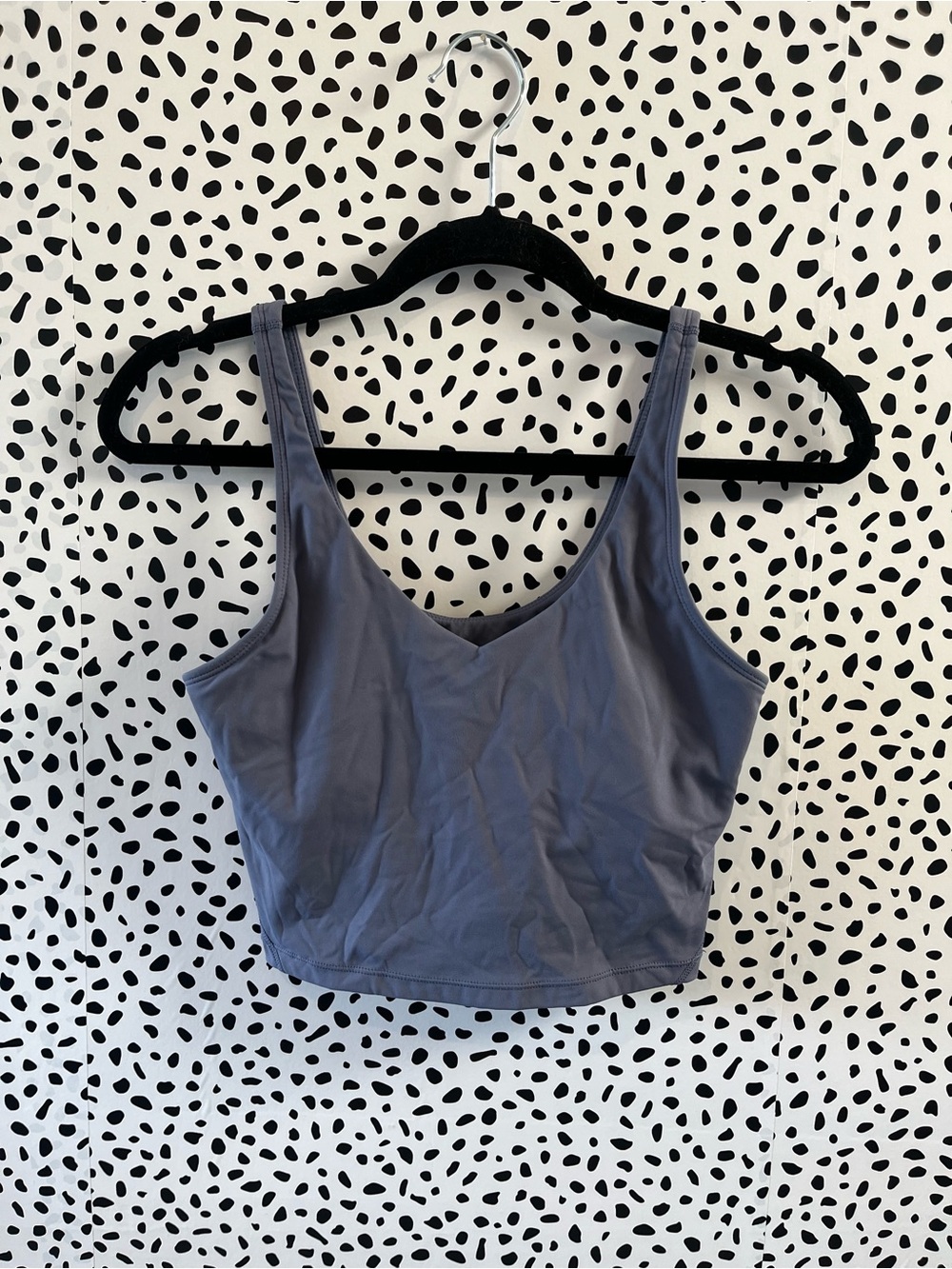 Source Unknown Slate Blue Cropped Tank Top